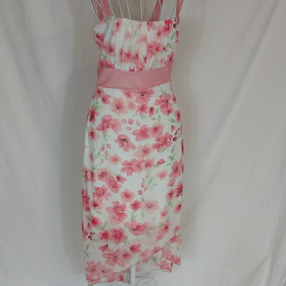 Vanity Dresses & Skirts - Garden party dress - sheer over solid Size small